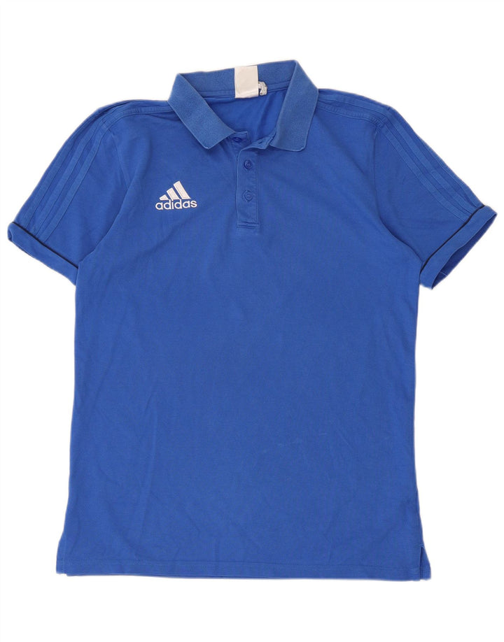 Męska koszulka polo Adidas Climalite, kolor średni niebieski