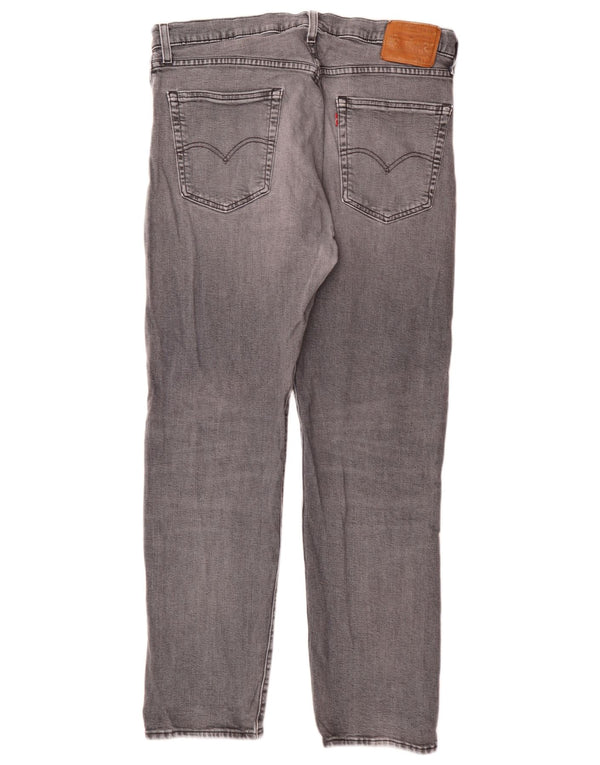 Męskie jeansy Levi's 502 Tapered W36 L34 Szara bawełna