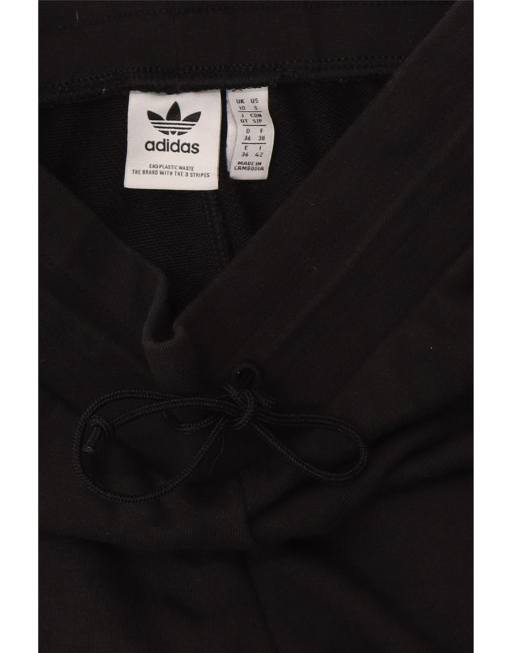 Damskie spodnie dresowe ADIDAS Joggers UK 10 Małe, czarne, bawełniane