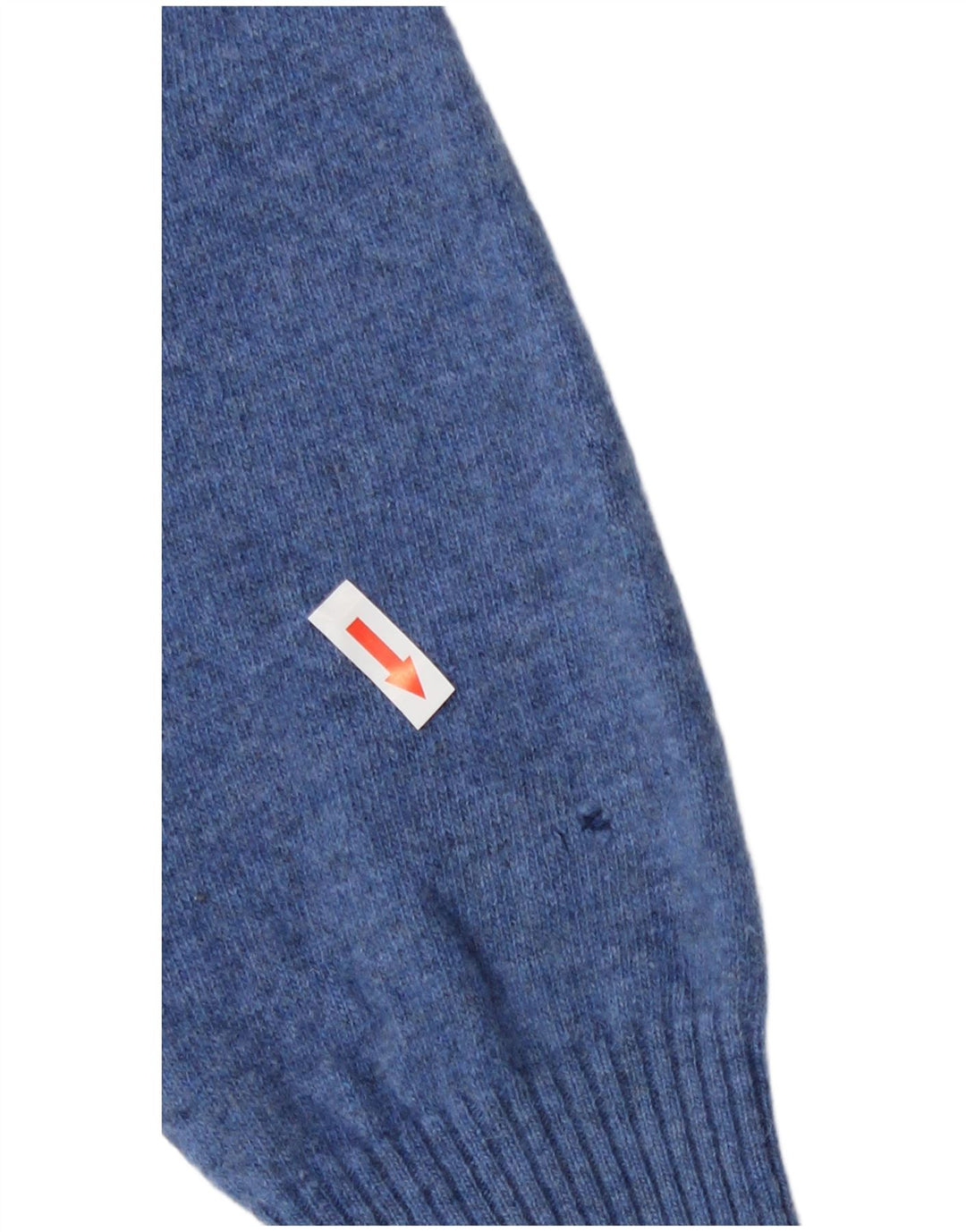 Męski sweter z okrągłym dekoltem Zara, duży niebieski