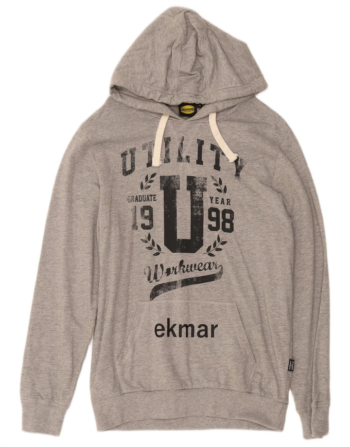 Męski sweter z kapturem Diadora, średnioszary, bawełniany