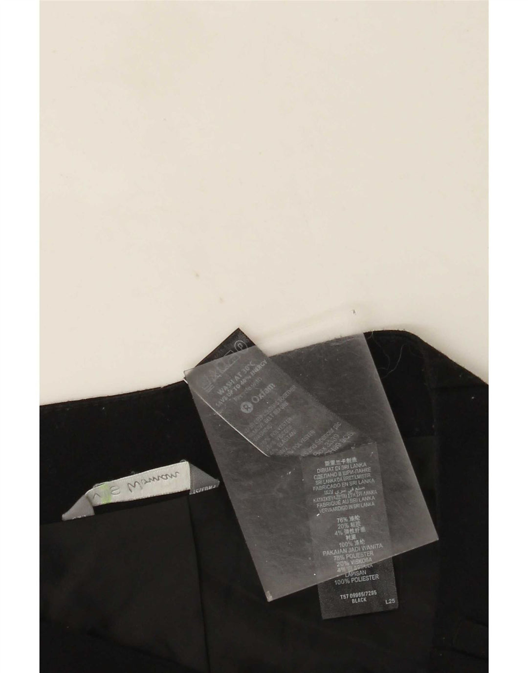 Marks & Spencer Damska spódnica mini UK 12 Medium W30 Czarny poliester