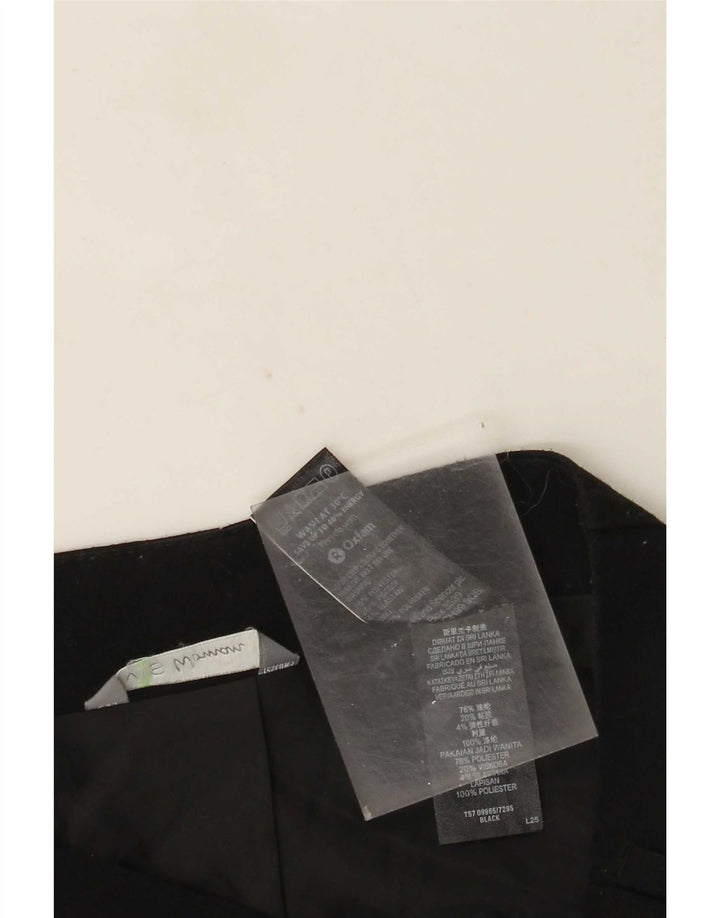 Marks & Spencer Damska spódnica mini UK 12 Medium W30 Czarny poliester