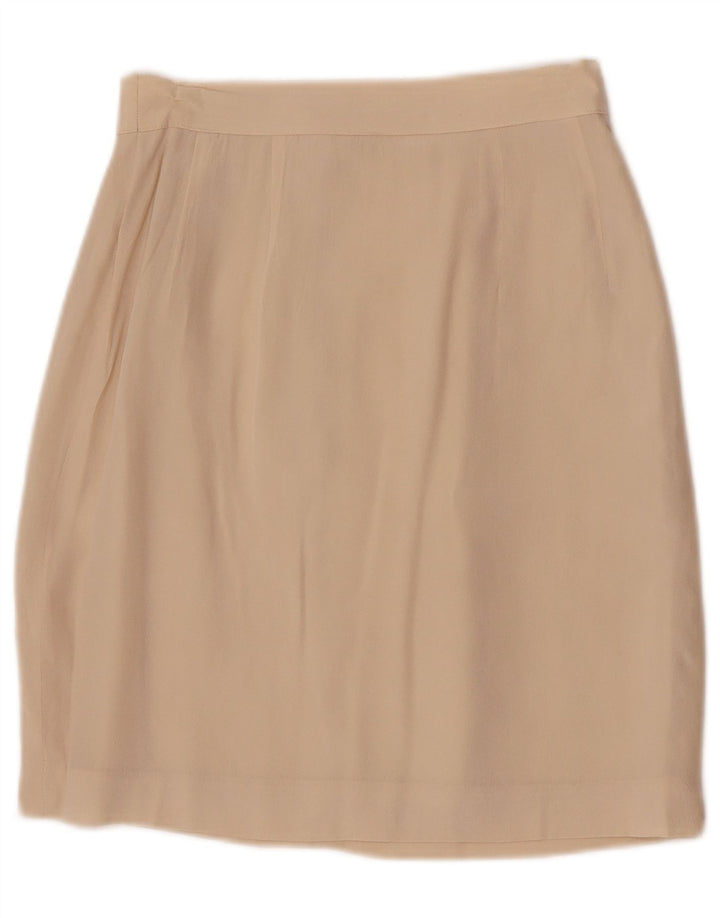 Spódnica mini damska Max & Co. UK 6 XS W24 Beżowy jedwab