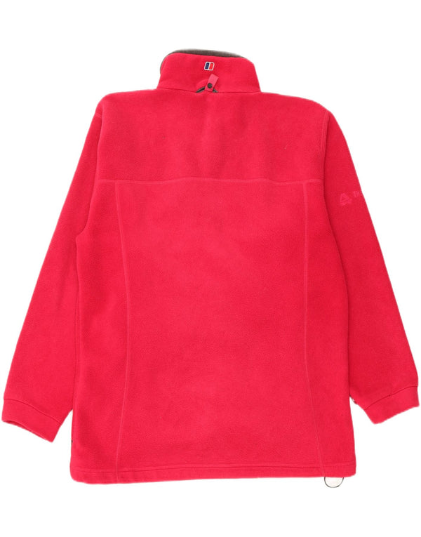 Damska kurtka polarowa oversize BERGHAUS Polartec UK 14, duża, różowa