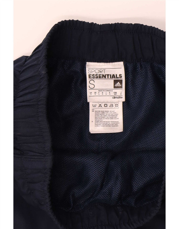 Męskie spodenki sportowe Adidas Climalite, małe, granatowe, poliestrowe
