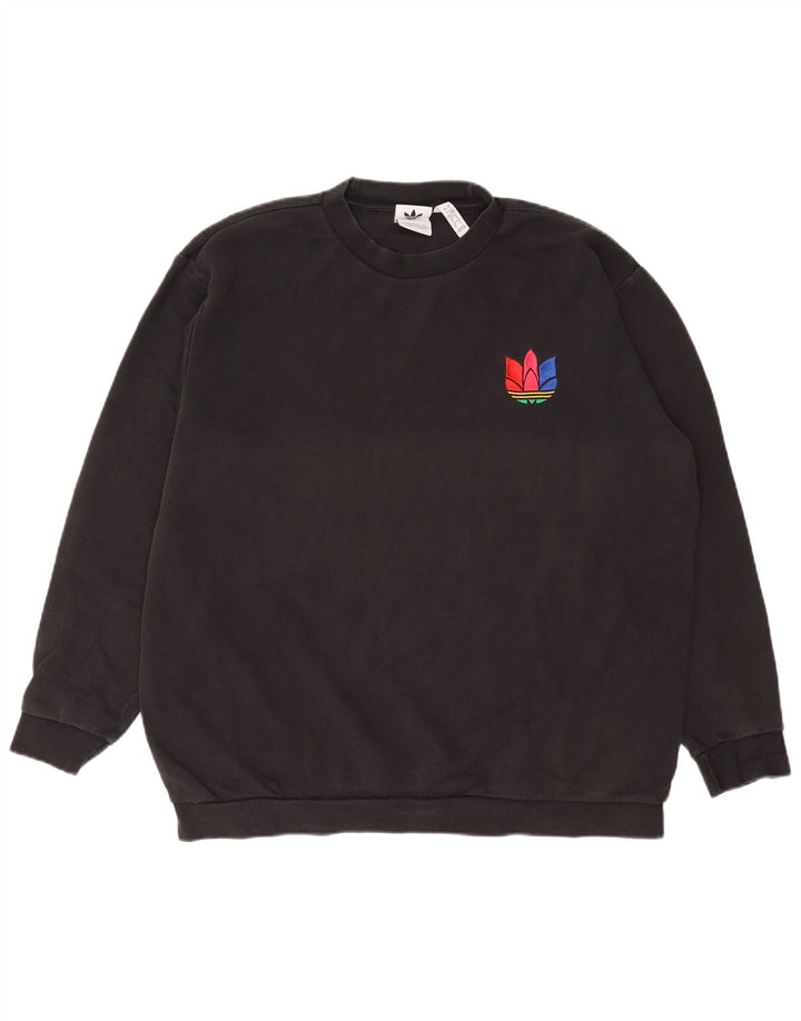 Bluza męska ADIDAS, duża, czarna, bawełniana