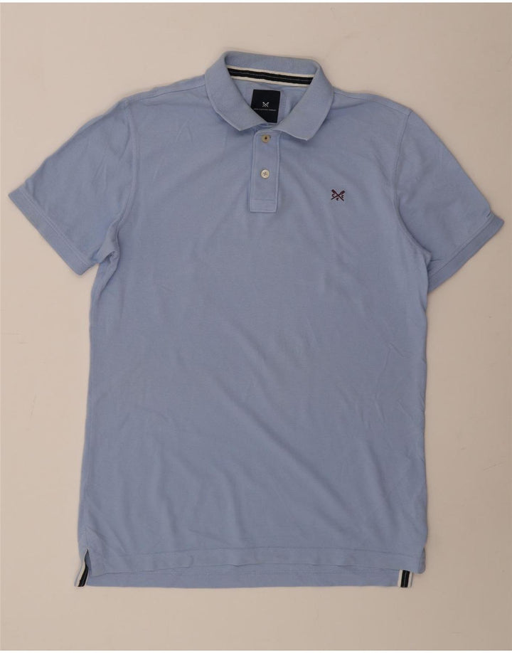 CREW CLOTHING Męska koszulka polo w kolorze średnioniebieskim, bawełniana