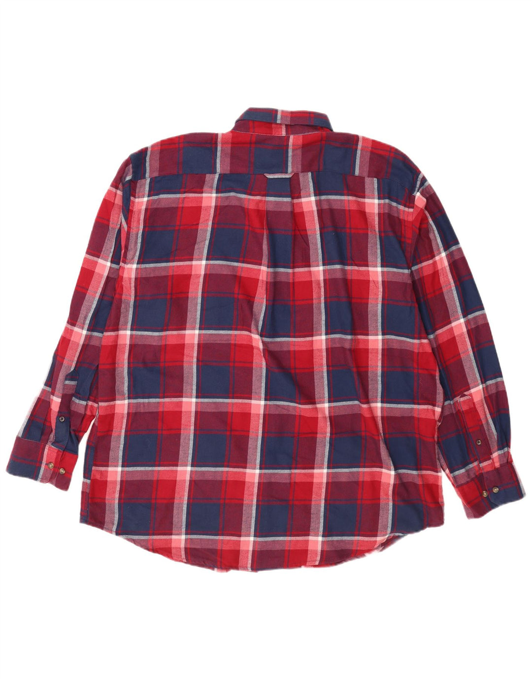 Izod Męska koszula flanelowa 2XL, bawełniana w czerwoną kratę