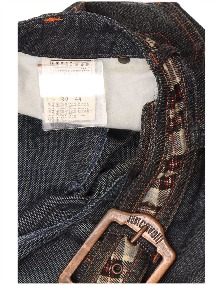 Jeansy damskie Just Cavalli IT 44 Medium W32 L27 Granatowe, designerskie