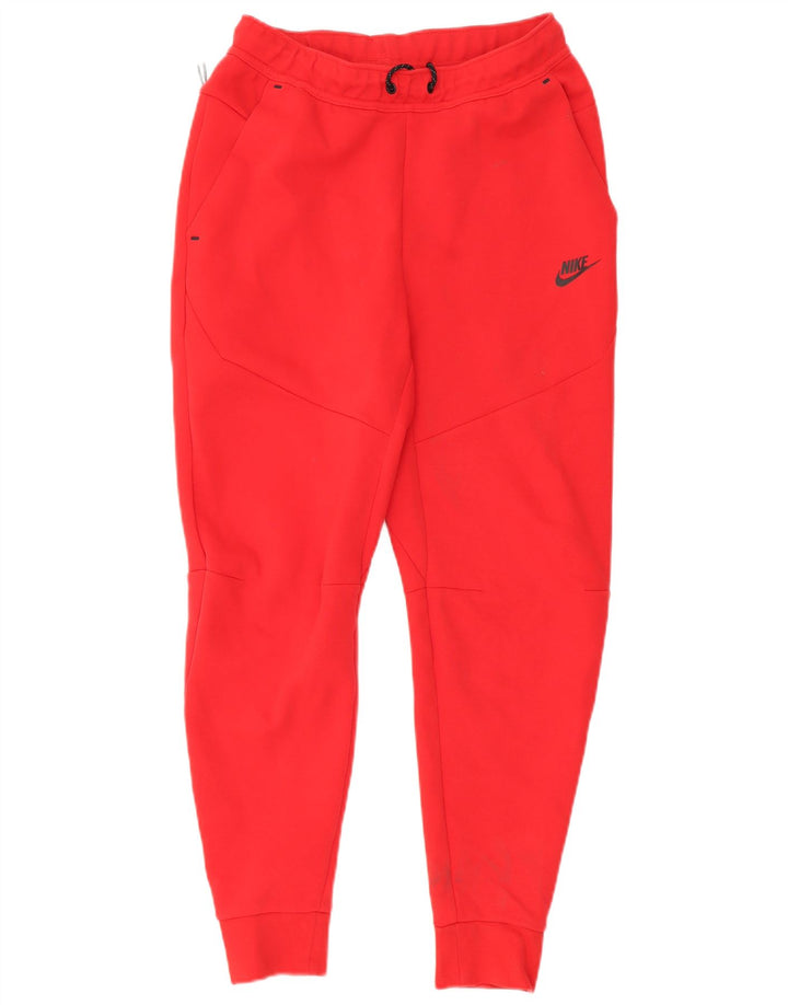 Męskie spodnie dresowe Nike, małe, czerwone, bawełniane