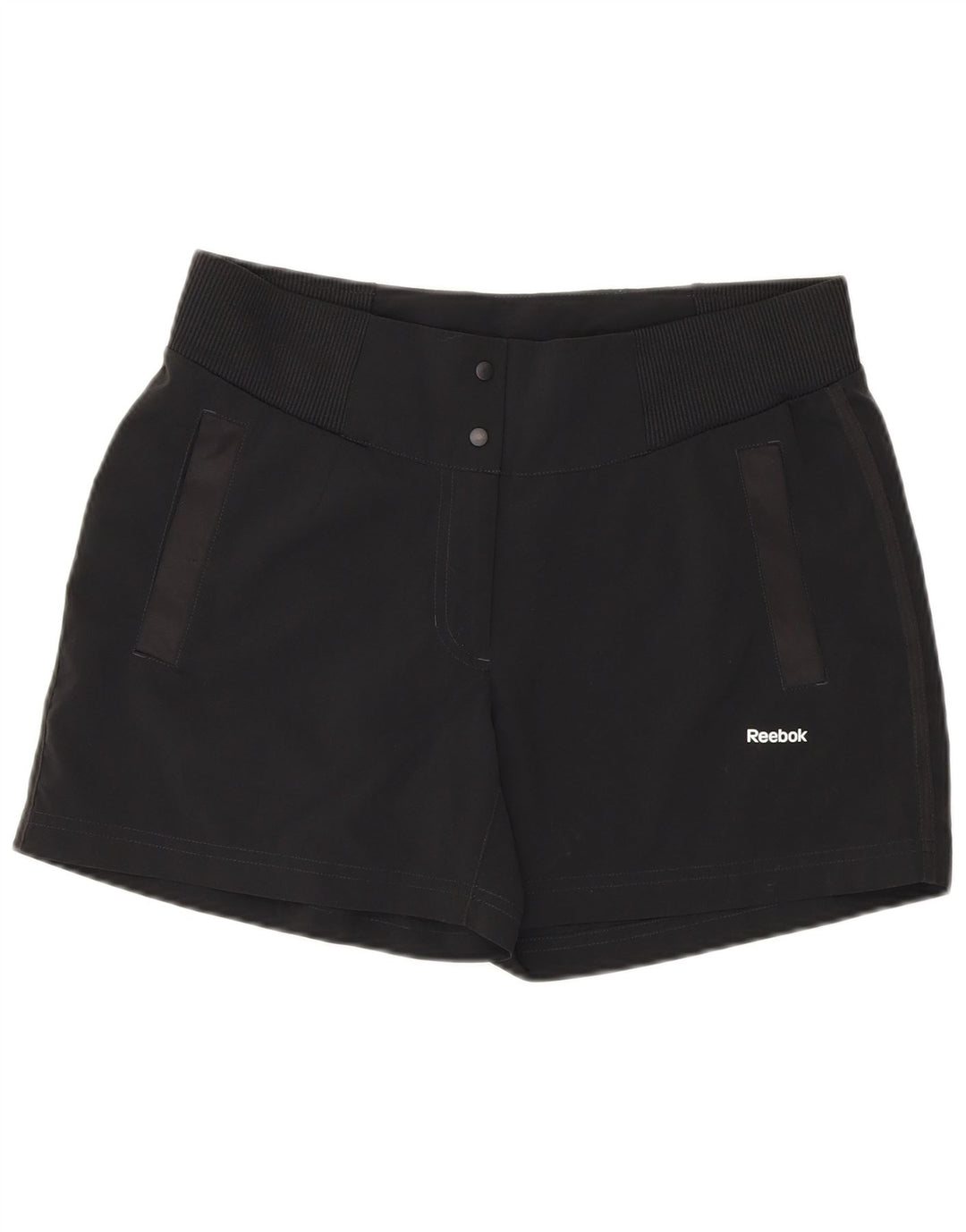 Spodenki damskie Reebok UK 12 Medium W30 Czarny poliester