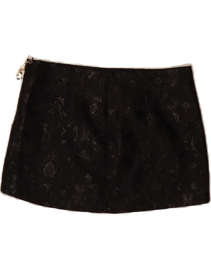 CELYN B Womens Mini Skirt EU 40 Medium W30 Black Paisley Vintage Celyn B and Second-Hand Celyn B from Messina Hembry 