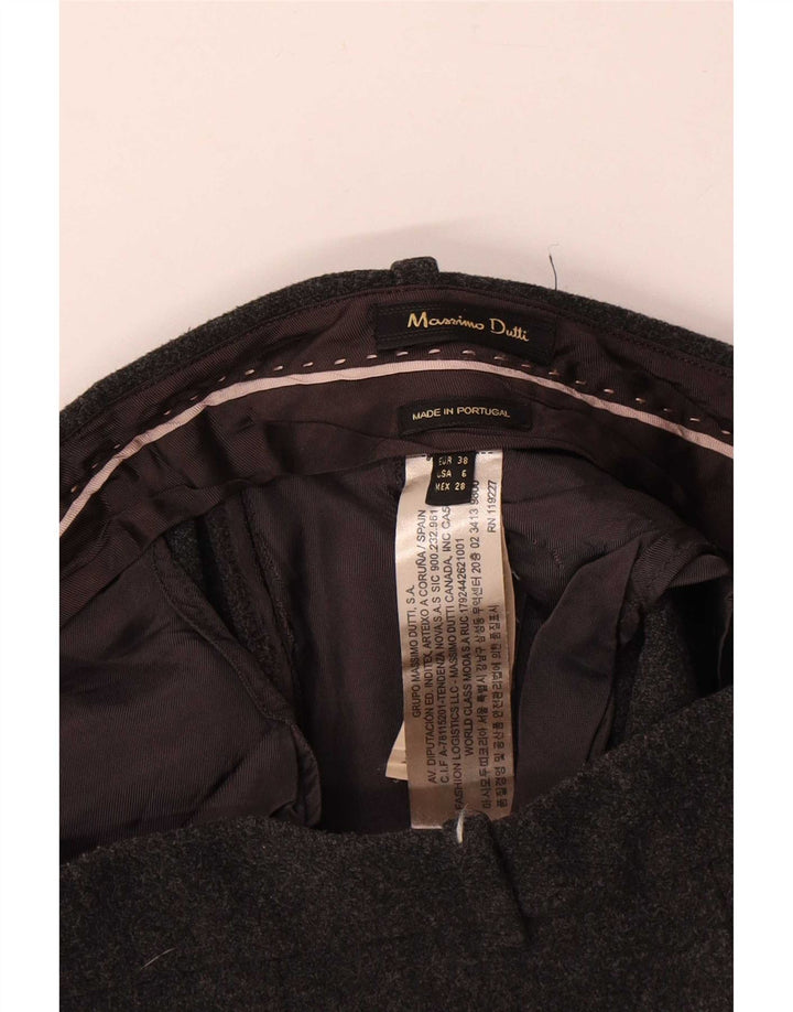 Damskie spodnie Chino Massimo Dutti EU 38 Small W30 L29 Szary poliester