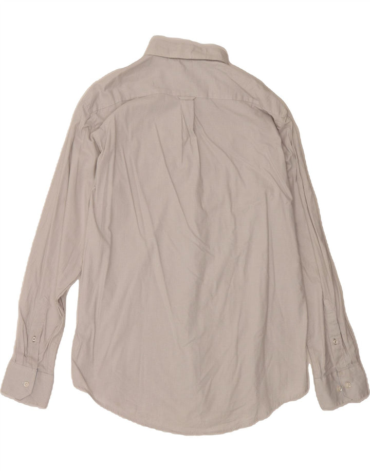 IZOD Mens Shirt Large Grey Check Cotton Vintage Izod and Second-Hand Izod from Messina Hembry 