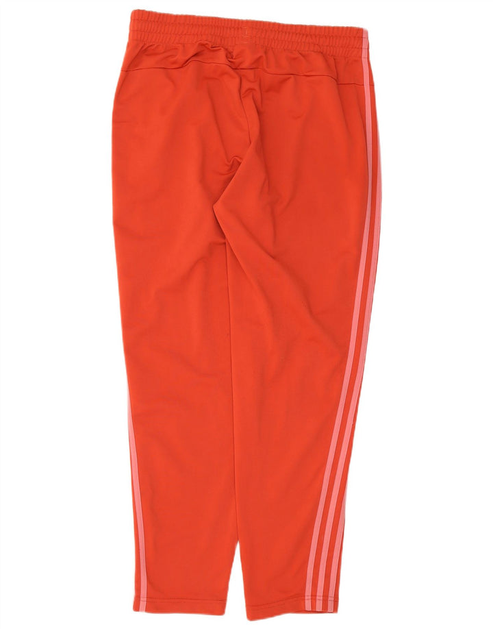 Damskie spodnie dresowe Adidas UK 16/18, duże, czerwone, poliestrowe