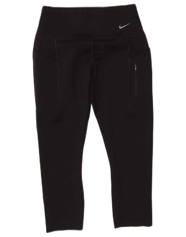 Damskie legginsy NIKE Dri Fit Capri UK 12, średnie czarne