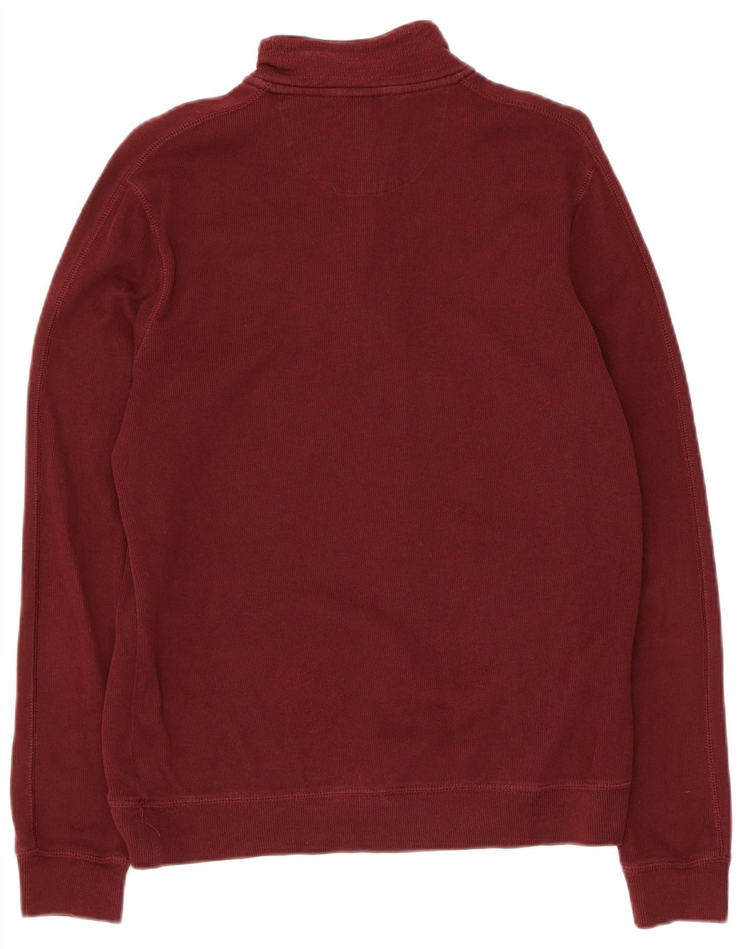 Męski sweter Calvin Klein z zamkiem błyskawicznym, mały, bordowy, bawełniany