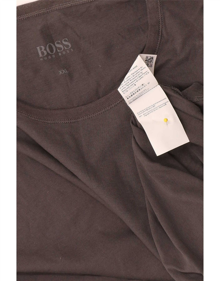 Męska koszulka Hugo Boss Top 2XL Szara bawełna