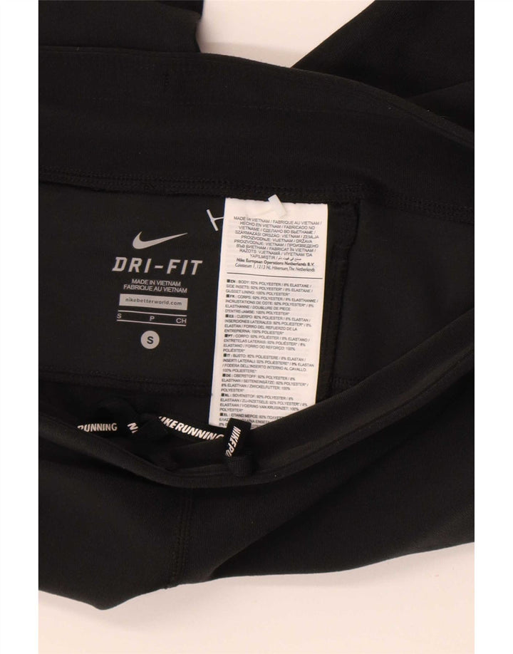 Damskie legginsy Nike Capri UK 8, małe, czarne, poliestrowe