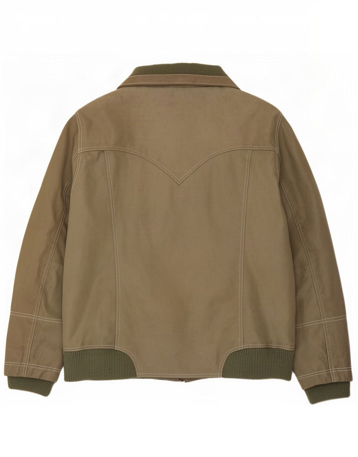 Męska kurtka skórzana Zizzi UK 36 Small Khaki