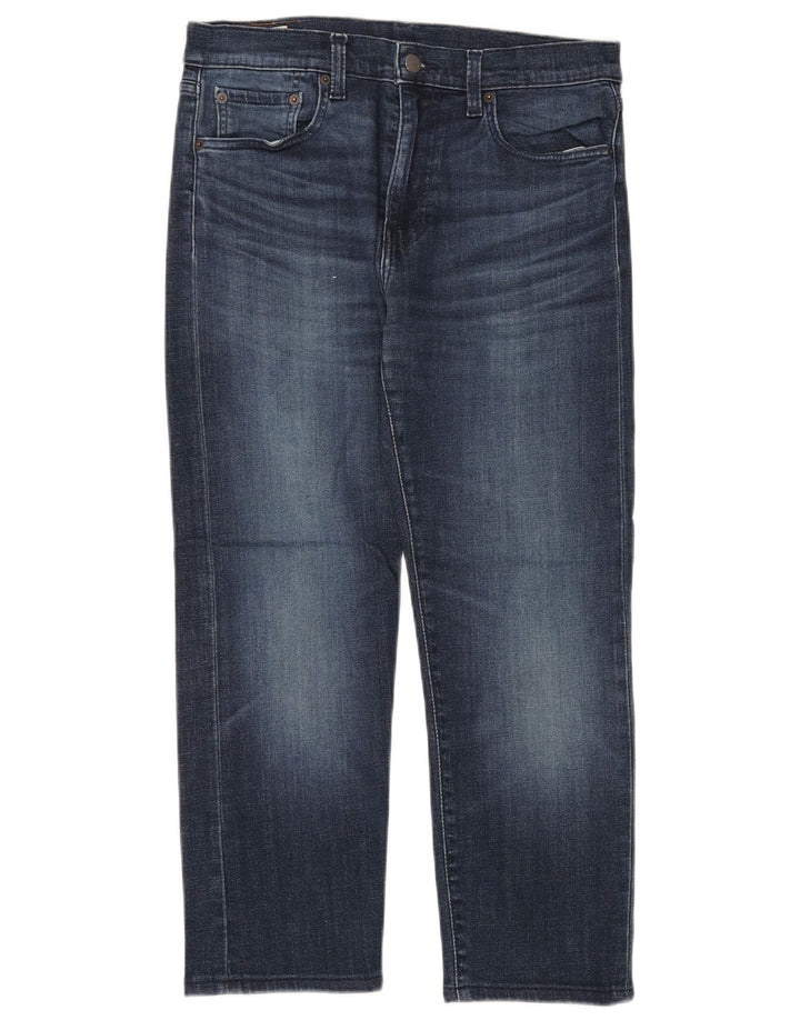 Męskie jeansy Levi's 502 zwężane, przycięte W30 L25, niebieskie