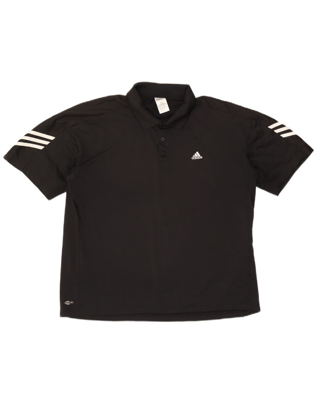 Męska koszulka polo Adidas Climacool XL, czarna, poliestrowa