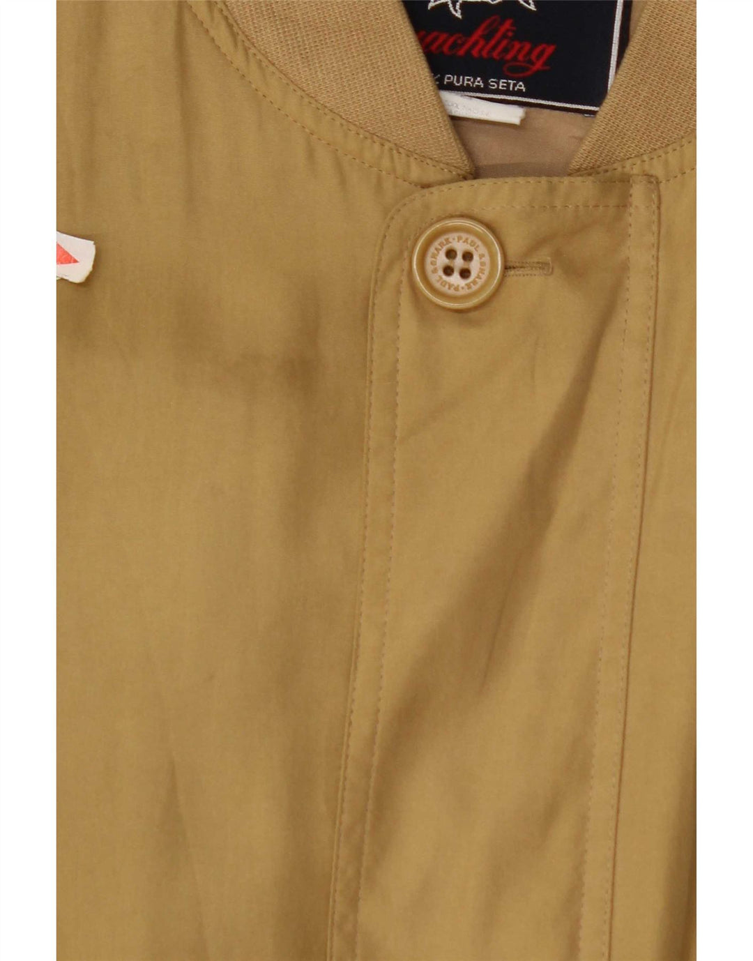 Męska kurtka bomber Paul & Shark UK 42 XL, żółty jedwab