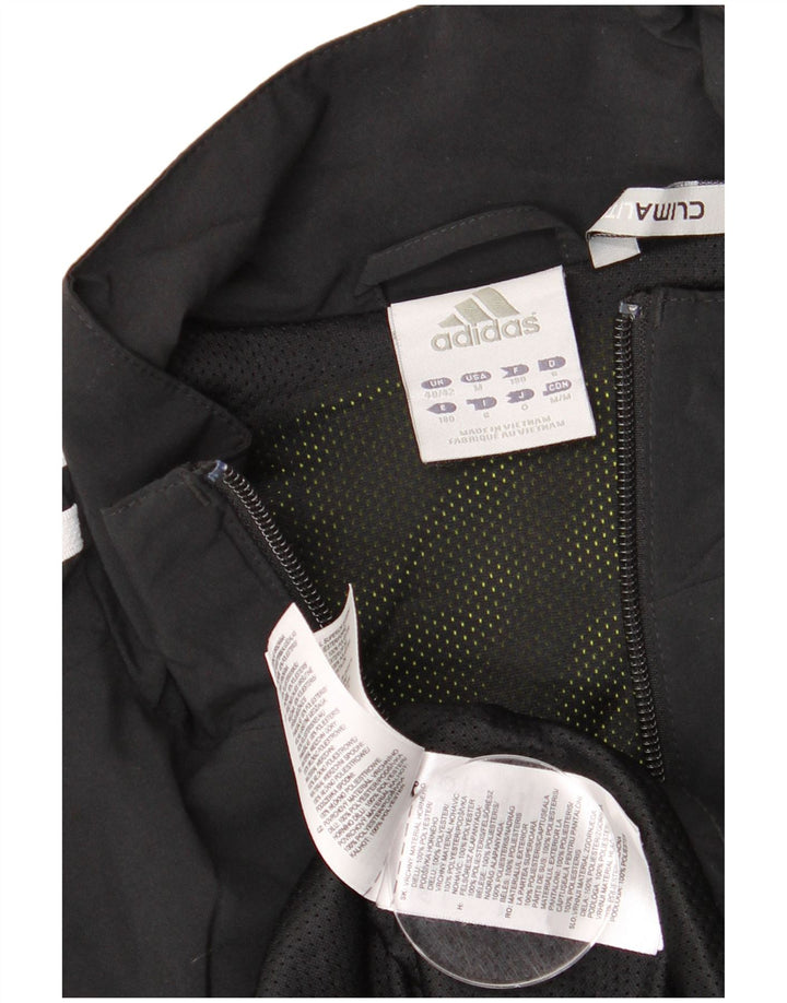 Adidas Męska kurtka dresowa Climalite UK 40/42 Średni czarny poliester