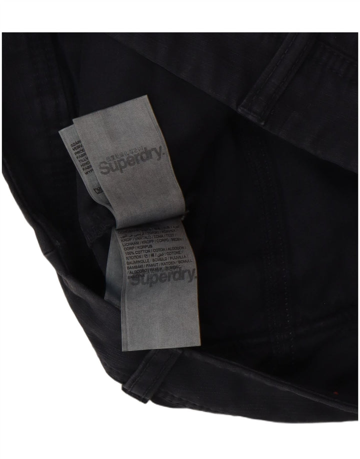 Damskie spodenki cargo Superdry XS W28, czarne, bawełniane