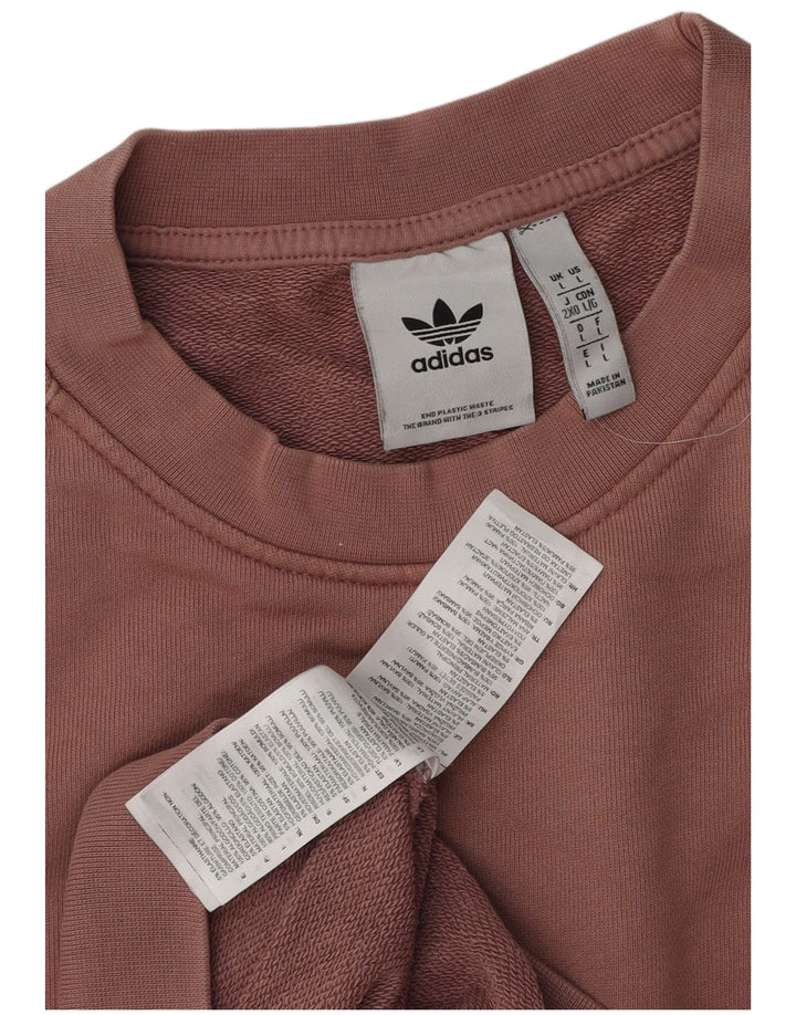 Adidas Męska Bluza Sweter Duża Różowa Bawełna