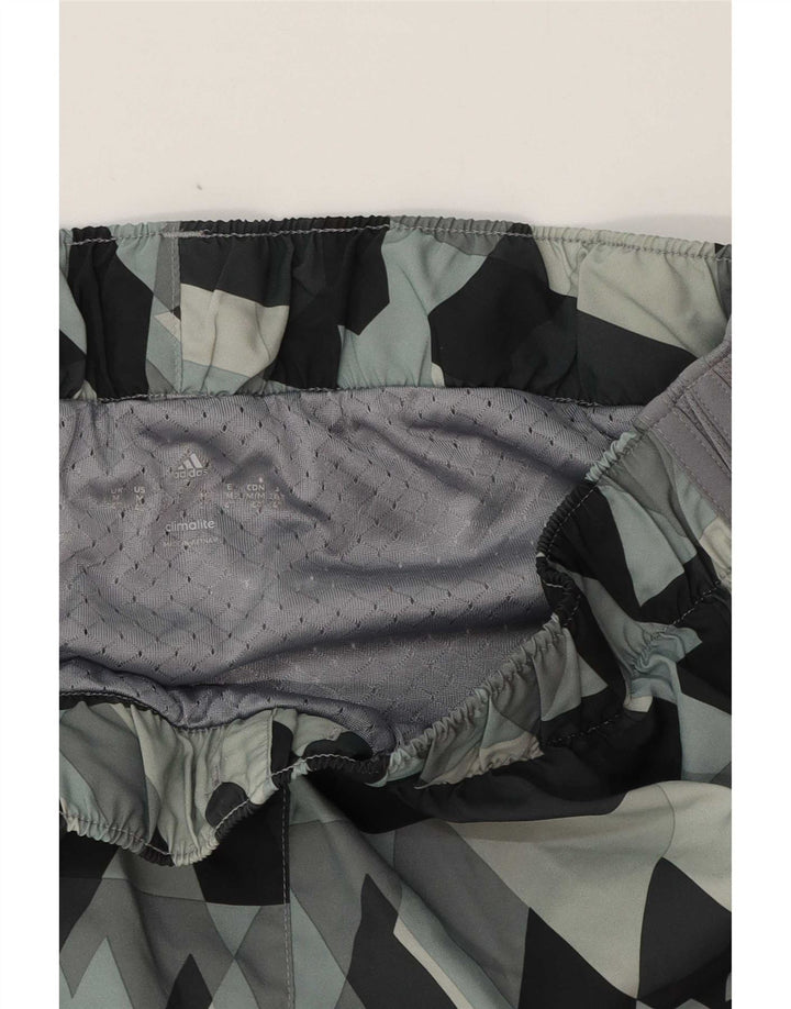 Damskie spodenki sportowe Adidas UK 14 Medium Grey Geometric