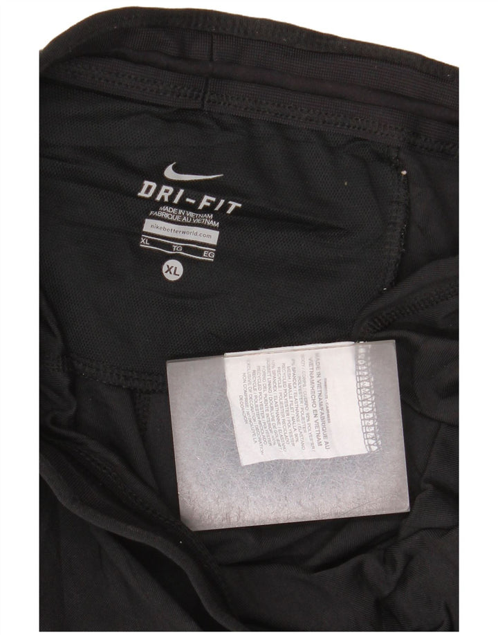 Damskie legginsy Nike Dri Fit Capri UK 18 XL, czarny poliester