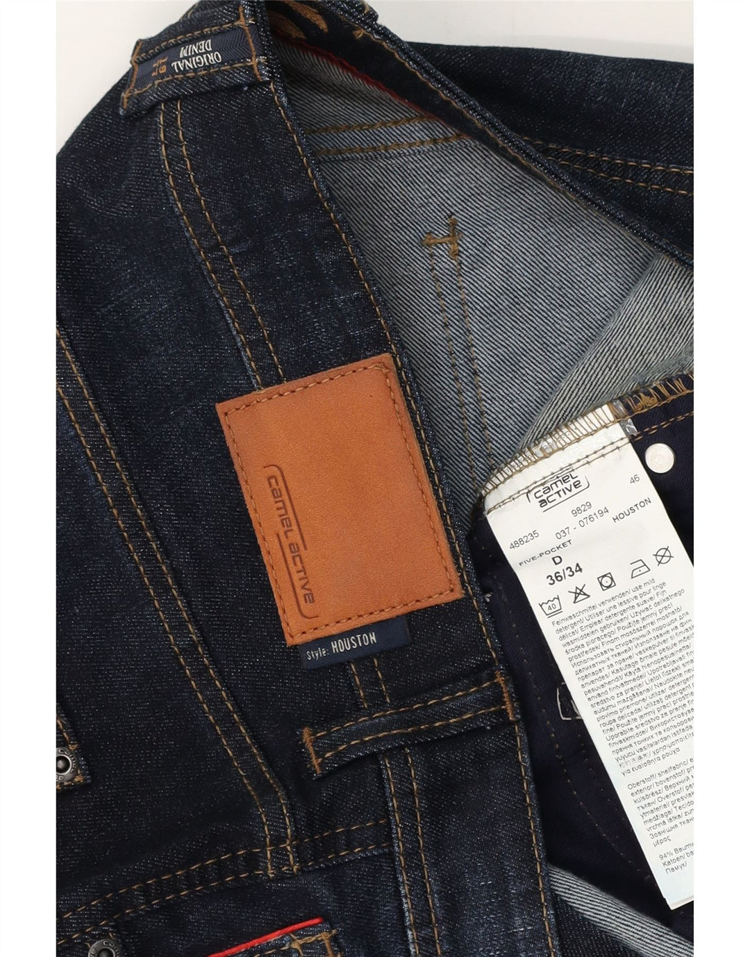 Jeansy męskie CAMEL ACTIVE Houston Slim W36 L34 Granatowe, bawełniane