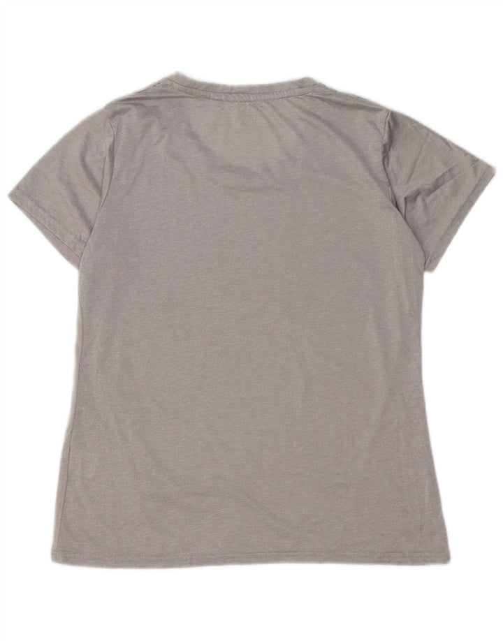 T-shirt damski REEBOK Top UK 16, duży, szary poliester