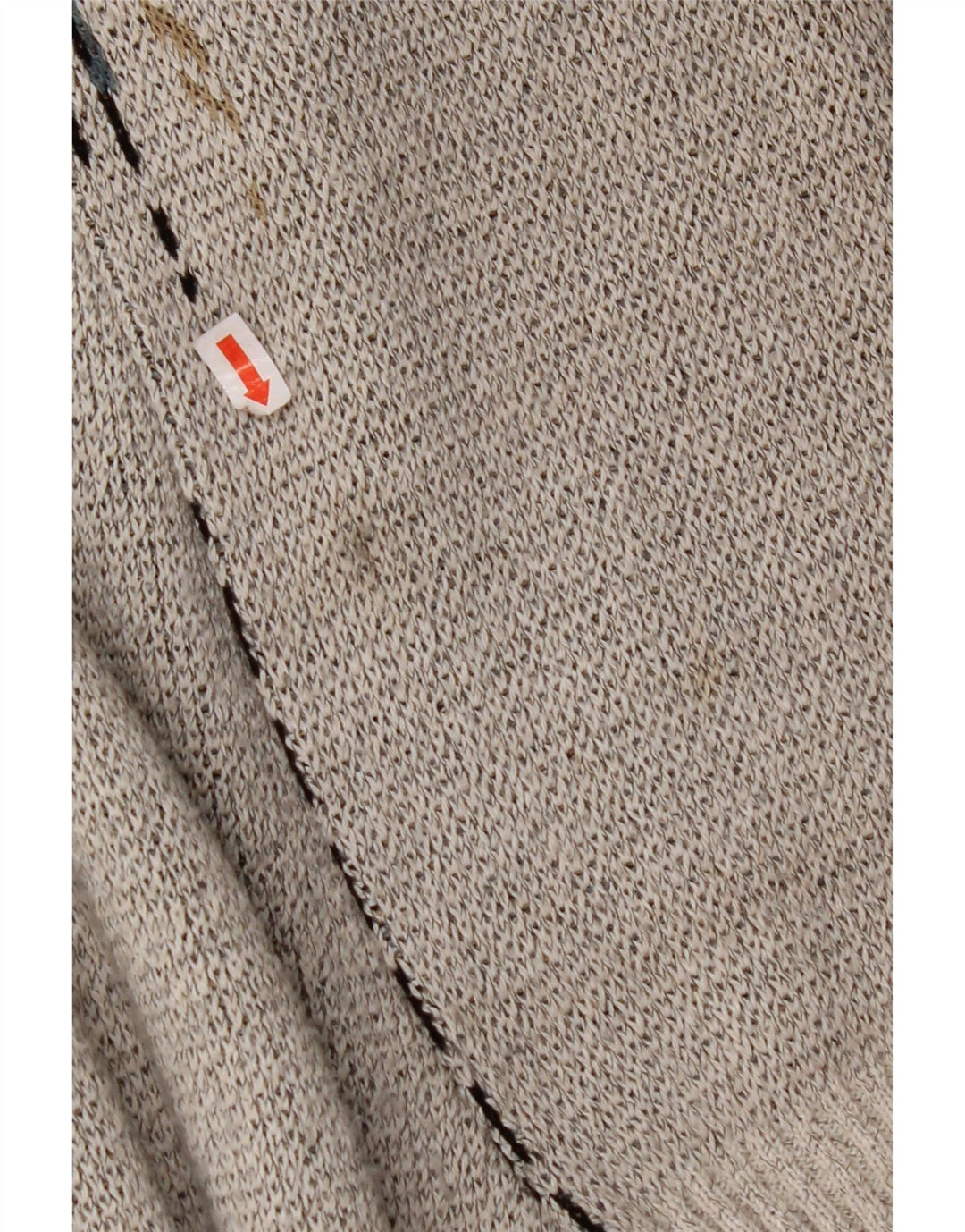 Męski sweter w stylu VINTAGE, duży, szary, geometryczny