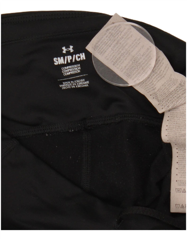 Legginsy damskie UNDER ARMOUR UK 10, małe, czarne, geometryczne, poliamidowe