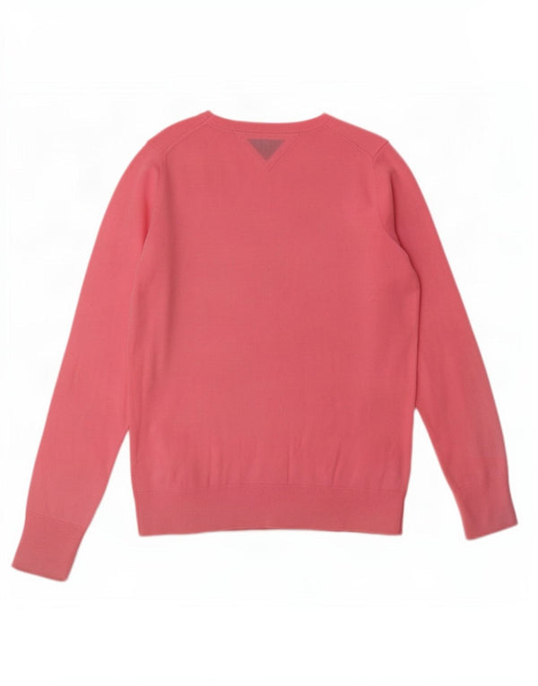 Sweter damski Tommy Hilfiger UK 12, średni, różowy, bawełniany