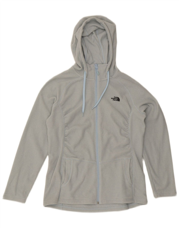 Damska kurtka polarowa z kapturem The North Face UK 16, duża, niebieska, poliestrowa