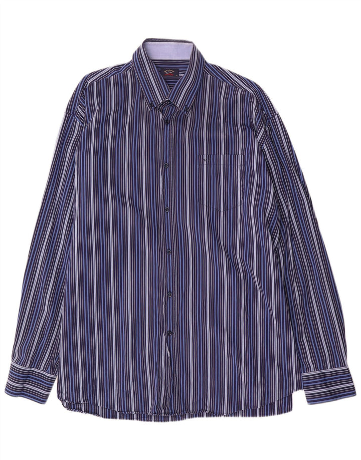 Koszula męska PAUL & SHARK rozmiar 45 XL, bawełniana w granatowe paski