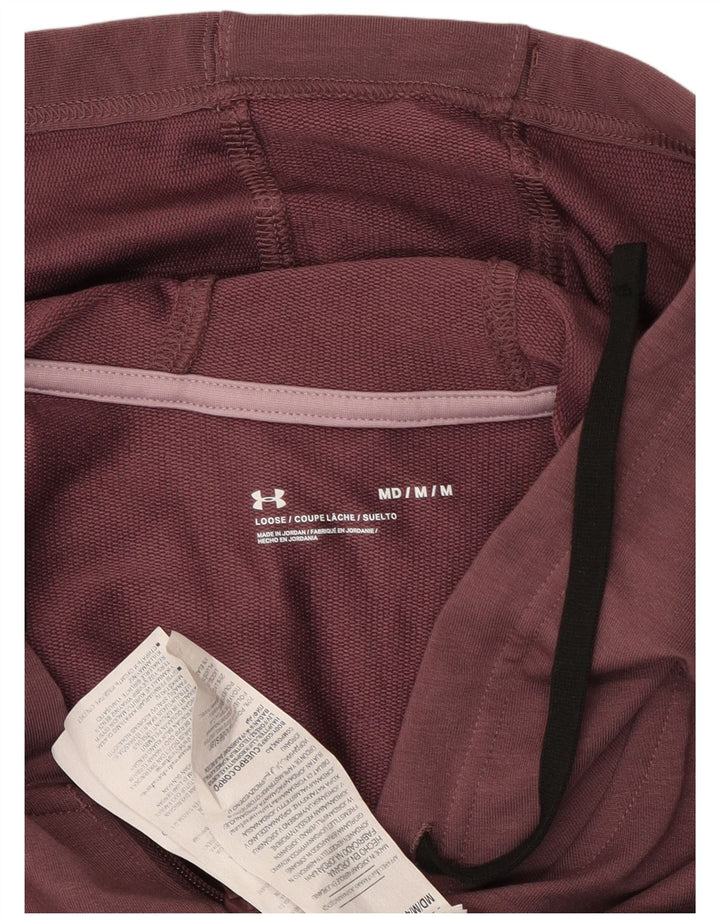 UNDER ARMOUR Damski sweter z kapturem i zamkiem, UK 14, średni bordowy blok kolorów