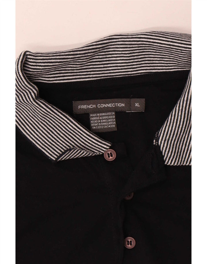 Męska koszulka polo French Connection XL, granatowa, bawełniana