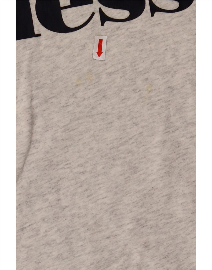 Koszulka dziewczęca z grafiką ELLESSE 12-13 lat, szara bawełniana w plamki