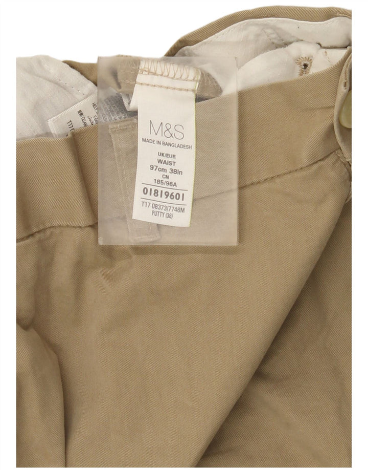 Marks & Spencer Męskie spodenki Chino W38 XL Beżowa bawełna