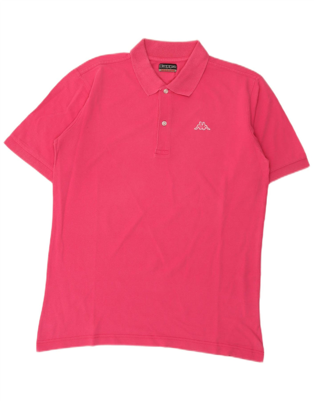 Męska koszulka polo KAPPA, średnia, różowa, bawełniana