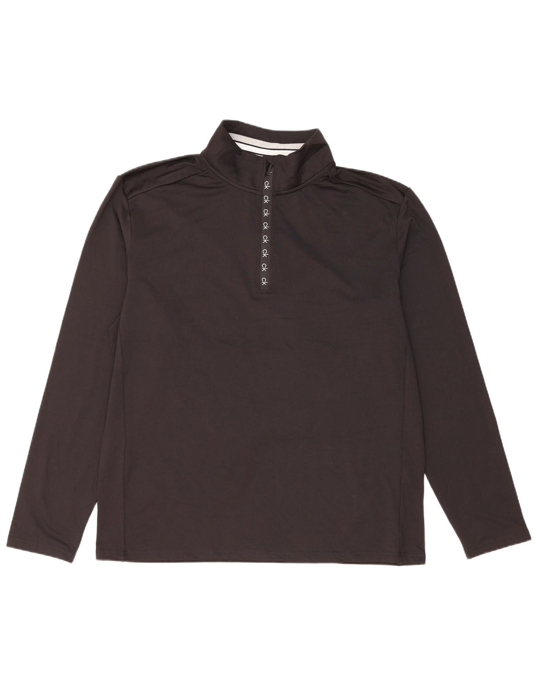 Męski dres Calvin Klein Golf z zamkiem błyskawicznym, top XL, czarny poliester
