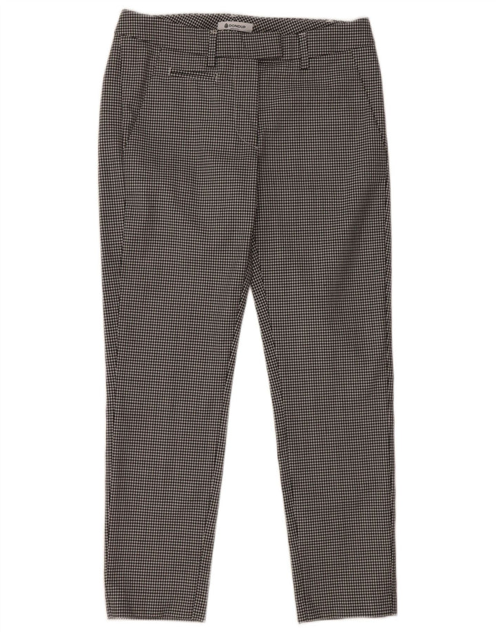 Damskie spodnie typu slim chino Dondup W29 L26 Czarny pepitka