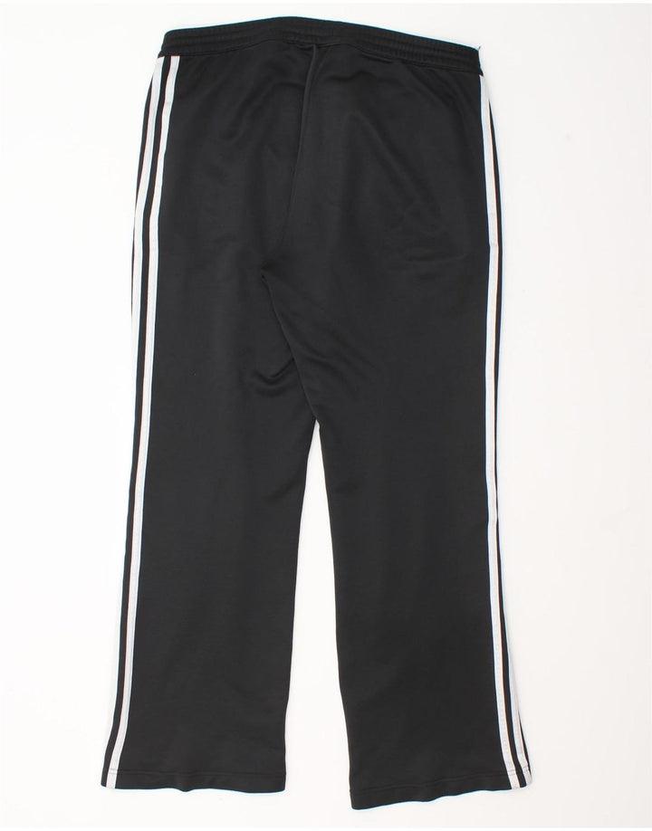 Damskie spodnie dresowe Adidas UK 16, duże, czarne, poliestrowe