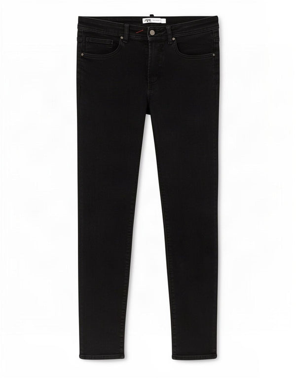 Męskie jeansy obcisłe Zara EU 38 Small W30 L27 Czarne bawełniane