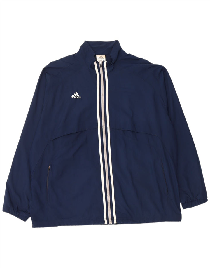 Adidas Męska kurtka przeciwdeszczowa Climalite UK 42 XL granatowa, poliestrowa